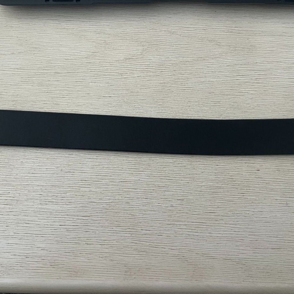 Solid Leather Black Belt